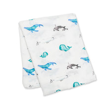Load image into Gallery viewer, Lulujo Bamboo Muslin Swaddle Blanket