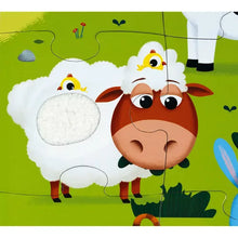 Load image into Gallery viewer, Janod Farm Animals Giant Tactile Puzzle
