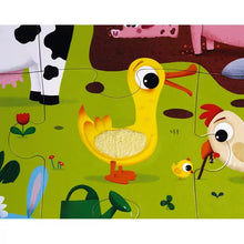 Load image into Gallery viewer, Janod Farm Animals Giant Tactile Puzzle