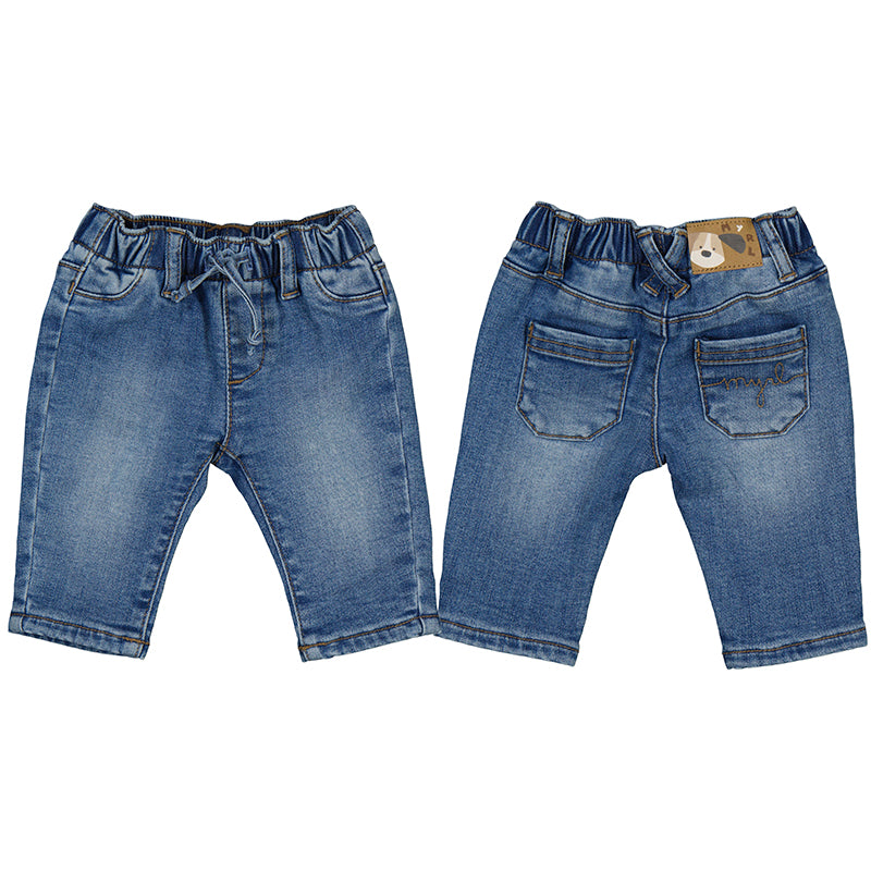 Mayoral Baby Boys Lined Soft Jeans - Medium Wash