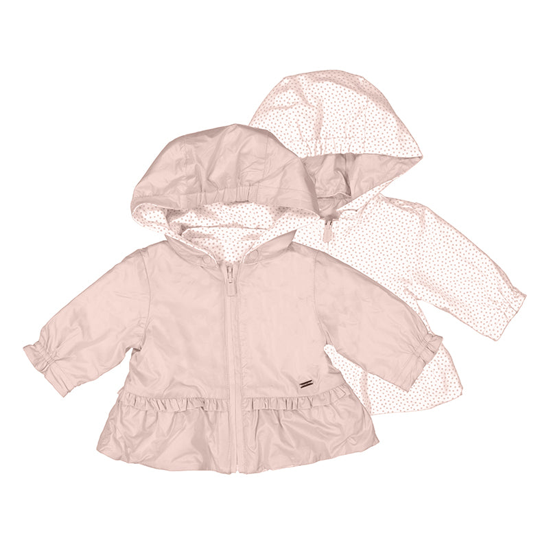 Mayoral Baby Girls Reversible Windbreaker - Baby Rose