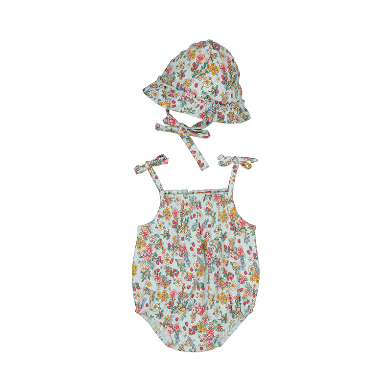 Mayoral Baby Girls Bodysuit w/Hat - Jade