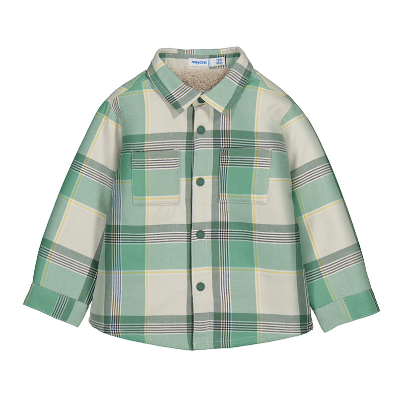 Mayoral Baby/Toddler Boys Checked Lined Overshirt - Fir