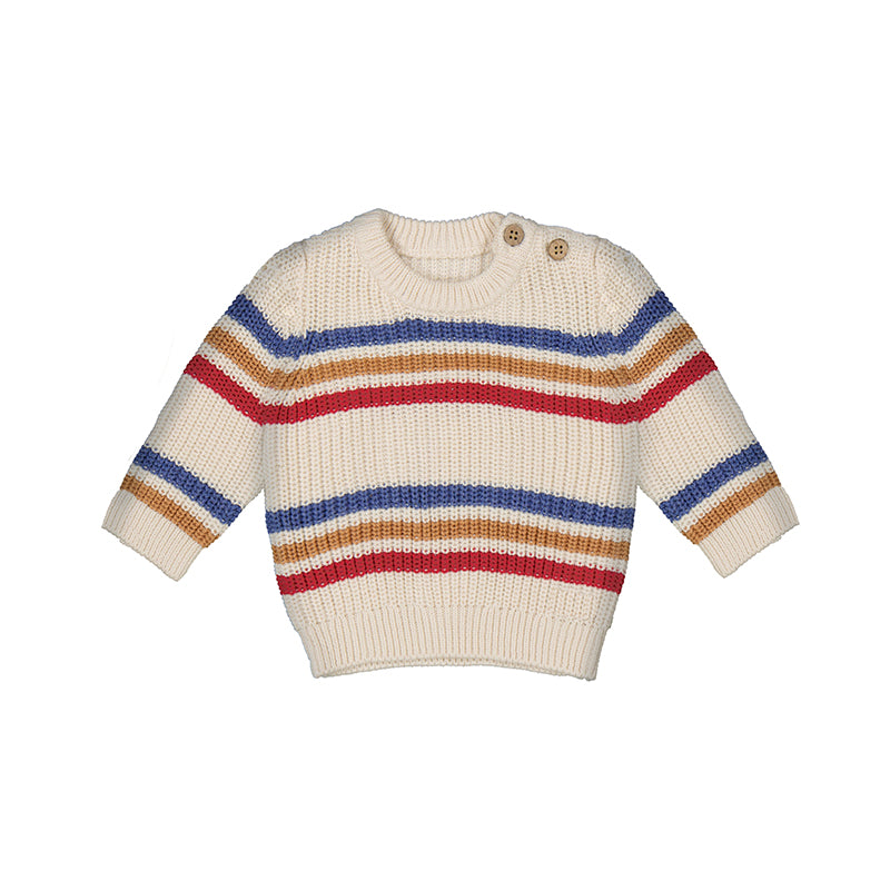 Mayoral Baby Boys Striped Sweater - Pottery