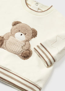 Mayoral Baby Bear Sweatshirt - Chickpea