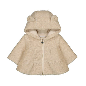 Mayoral Baby Girls Sherpa Zip-Up - Cereal