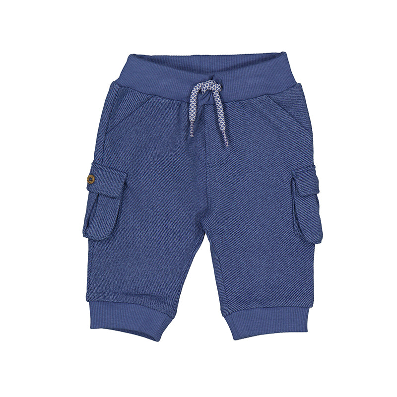 Mayoral Baby Boys Cargo Plush Pants - Blue