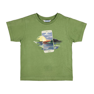 Mayoral Boys Short Sleeve T-Shirt - Iguana Green