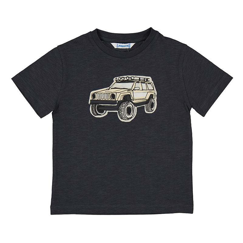 Mayoral Boys Short Sleeved Jeep T-Shirt - Asphalt