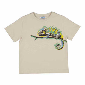 Mayoral Boys Short Sleeved Chameleon T-Shirt - Crystal
