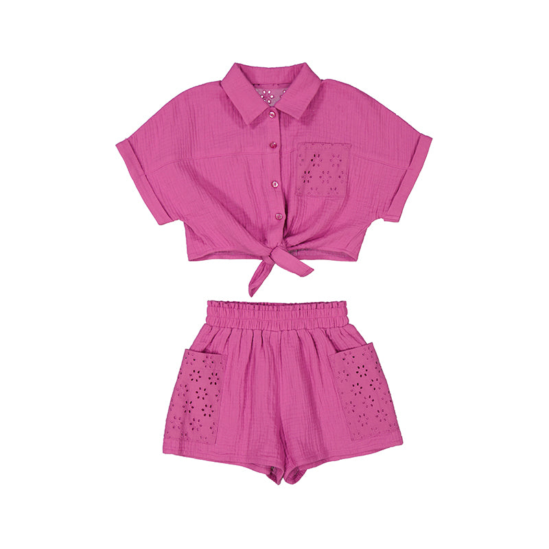 Mayoral Girls Short Set - Orchid