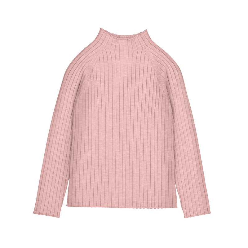 Mayoral Baby Girls Knit Rib Mockneck - Orchid