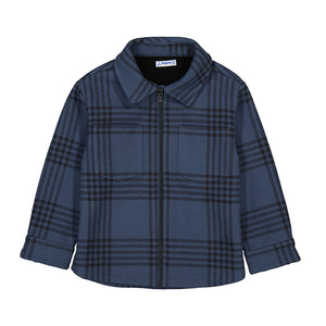 Mayoral Boys Checked Jacket - Steel