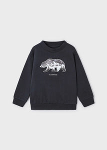 Mayoral Boys Graphic Pullover - Charcoal