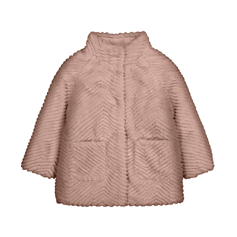 Mayoral Girls Fur Coat - Makeup