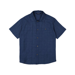 Mayoral Youth Boys Short Sleeve Collar Shirt - Midnight