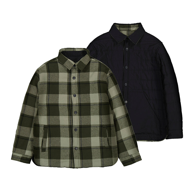 Mayoral Youth Boys Reversible Button Down Jacket