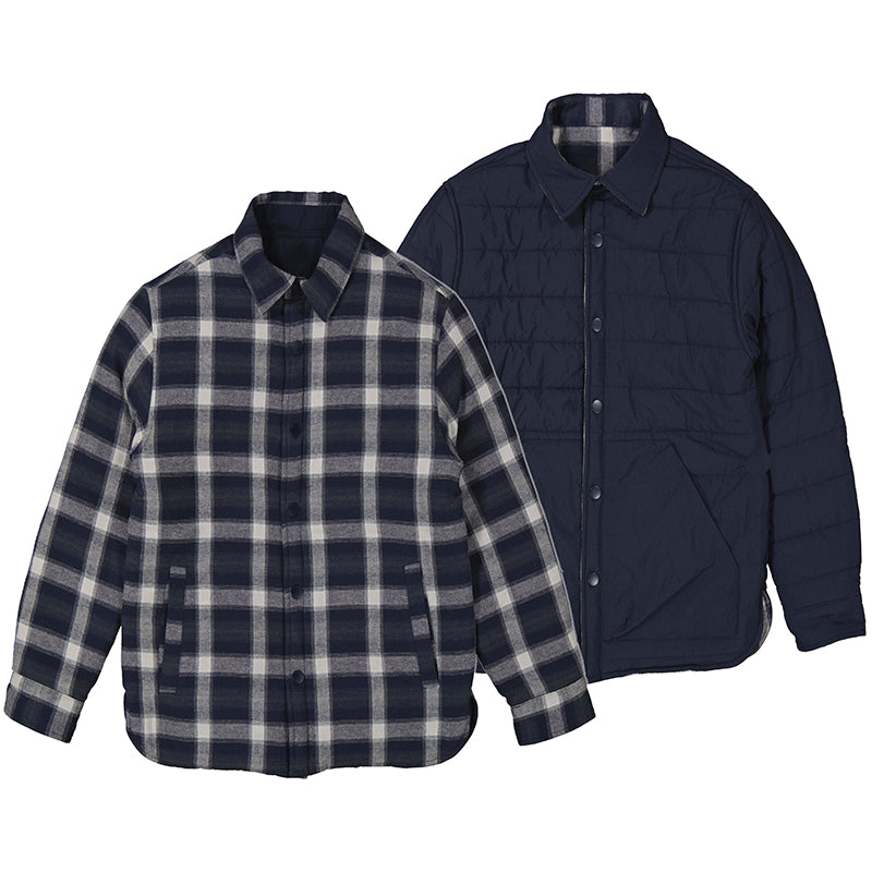 Mayoral Youth Boys Reversible Button Down Jacket