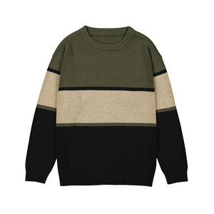 Mayoral Youth Boys Block Sweater - Olive