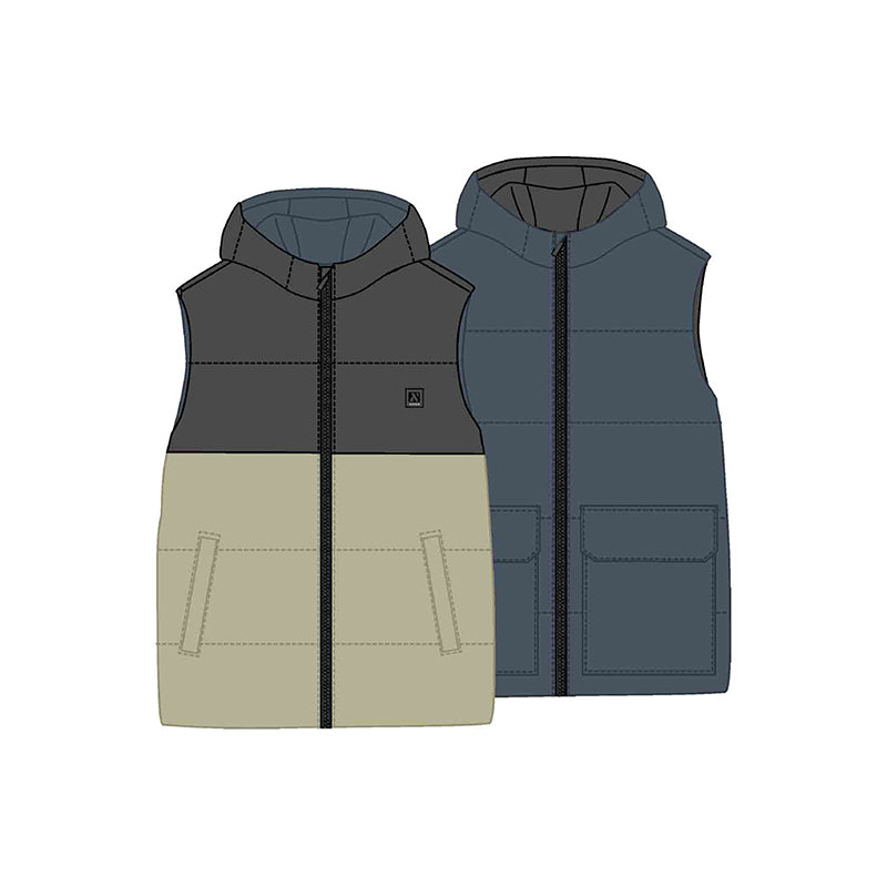 Mayoral Youth Boys Reversible Vest - Eclipse