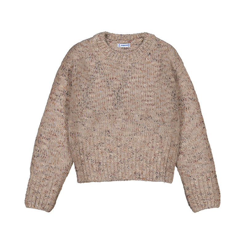 Mayoral Youth Girls Sweater - Brown