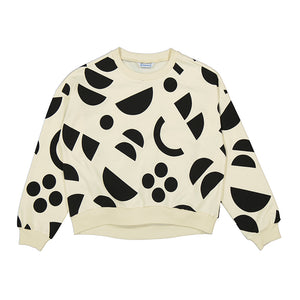 Mayoral Youth Girls Print Sweatshirt - Macchiato
