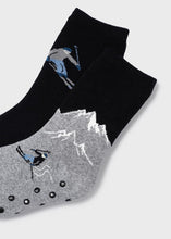 Load image into Gallery viewer, Mayoral Boys 2-PK Organic Cotton Non-Slip Socks - Black
