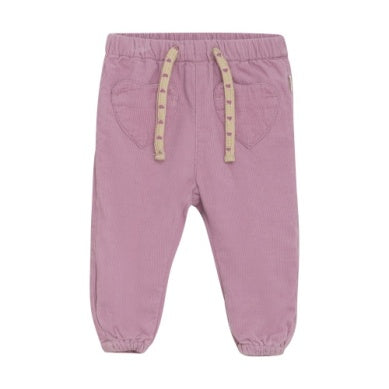 Minymo Baby Girls Lined Corduroy Pants - Orchid