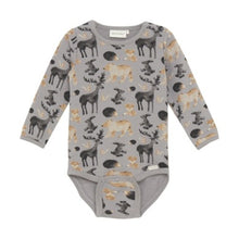 Load image into Gallery viewer, Minymo Baby Boys Long Sleeve Bodysuit - Animal Print
