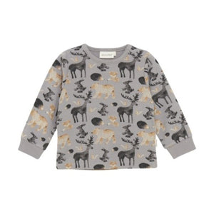 Minymo Baby Boys Long Sleeve Sweatshirt - Animal Print