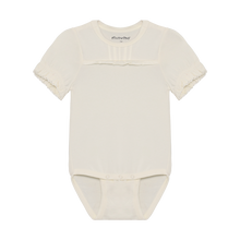 Load image into Gallery viewer, Minymo Baby Girls Frill Short Sleeve Bodysuit - Vanilla Ice
