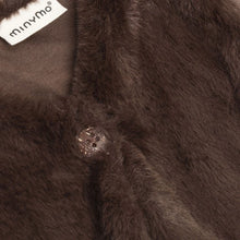 Load image into Gallery viewer, Minymo Baby Girls Faux Fur Vest - Chocolate Chip
