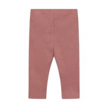 Load image into Gallery viewer, Minymo Baby Girls Ribbed Leggings - Burlwood
