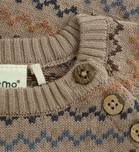 Load image into Gallery viewer, Minymo Baby Boys Striped Sweater - Fungi
