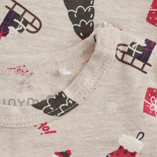 Load image into Gallery viewer, Minymo Baby Long Sleeve Holiday Bodysuit - Beige Melange
