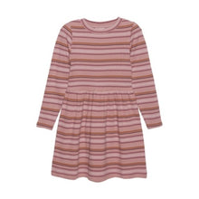Load image into Gallery viewer, Minymo Girls Long Sleeve Ribbed Dress - Ash Rose
