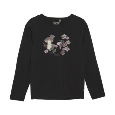 Minymo Girls Long Sleeve T-Shirt - Black