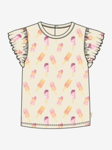 Minymo Girls Ice Cream Print Shirt