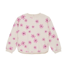Load image into Gallery viewer, Minymo Girls Long Sleeve Waffle Sweatshirt - White Swan
