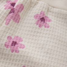 Load image into Gallery viewer, Minymo Girls Waffle Sweat Shorts - White Swan
