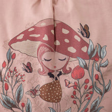Load image into Gallery viewer, Minymo Girls Long Sleeve Mushroom T-Shirt - Misty Rose
