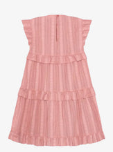 Load image into Gallery viewer, Minymo Girls Short Sleeve Ruffle Dress - Rosette
