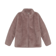 Load image into Gallery viewer, Minymo Girls Glitter Teddy Jacket - Fawn
