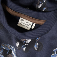Load image into Gallery viewer, Minymo Boys Printed Long Sleeve Sweatshirt - Parisian Night
