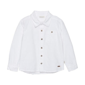Minymo Boys Long Sleeve Collared Shirt - White