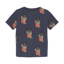 Load image into Gallery viewer, Minymo Boys Bulldog in Fries T-Shirt - Blue Nights
