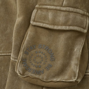 Minymo Boys Stone Washed Sweat Pants - Dijon
