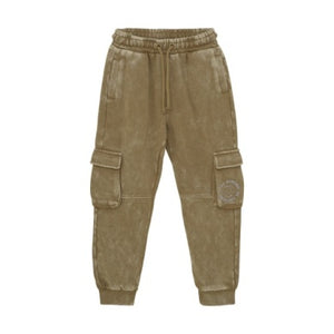 Minymo Boys Stone Washed Sweat Pants - Dijon