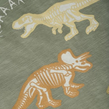 Load image into Gallery viewer, Minymo Boys Short Sleeve Dino T-Shirt - Sea Spray
