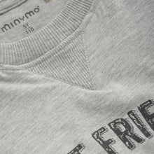 Load image into Gallery viewer, Minymo Boys Short Sleeve &quot;Fast Friends&quot; T-Shirt - Grey Melange
